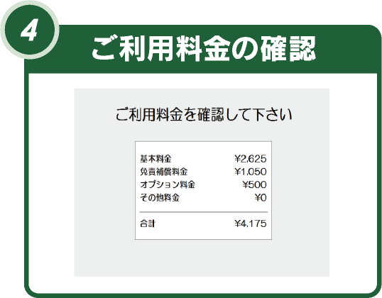 ご利用料金の確認